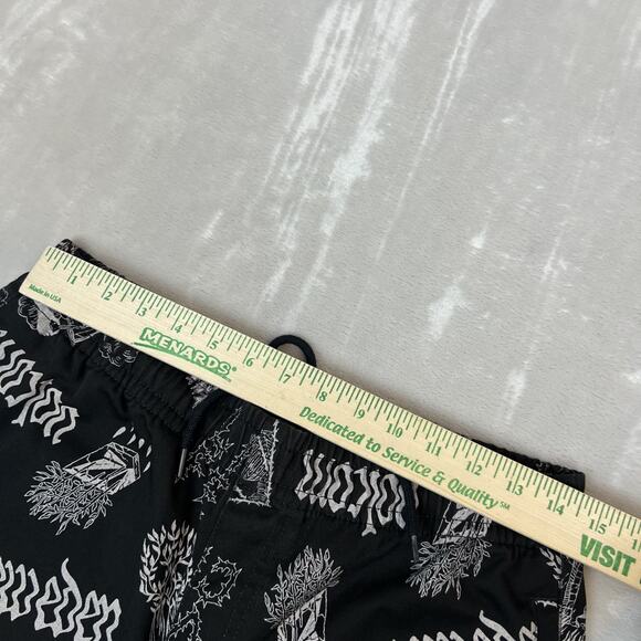 Volcom Pants Mens Small Black Elastic Waist Artist Vaderetro Skater Punk Y2K - Picture 6 of 12